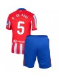 Atletico Madrid Rodrigo De Paul #5 Hjemmedraktsett Barn 2024-25 Korte ermer (+ bukser)